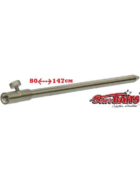 STARBAITS GRANIT BANK STICK 80 CM. PIQUETAS ACERO INOXIDABLE