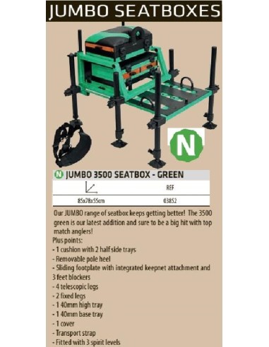 SENSAS PANIER JUMBO 3500 VERT-VERD