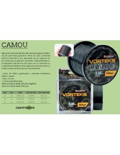 VORTEKS CARPE NYLON CAMOU PACK 600M. 0.35 M/M 2