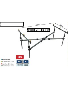 VORTEKS ROD POD X133    3 CANNAS 2