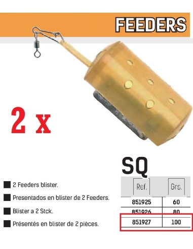 GRAUVELL PACK 2 FEEDER SQ 100 GR.