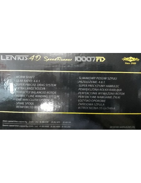 CARRETE MIKADO LENTUS 10007FD SPEED RUNNER
