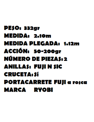 RYOBI CANNA BOAT DB 7', 2.10M.