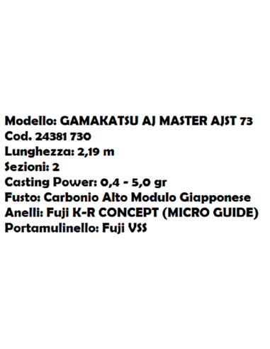 GAMAKATSU ANGELRUTE AJ MASTER AJST-73, 2.19M
