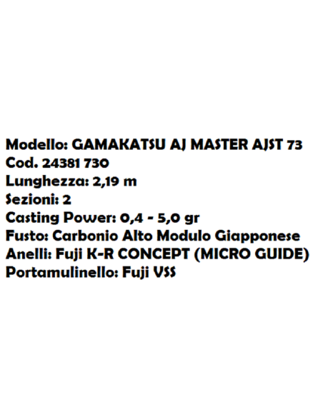 GAMAKATSU CANNA AJ MASTER AJST-73, 2.19M