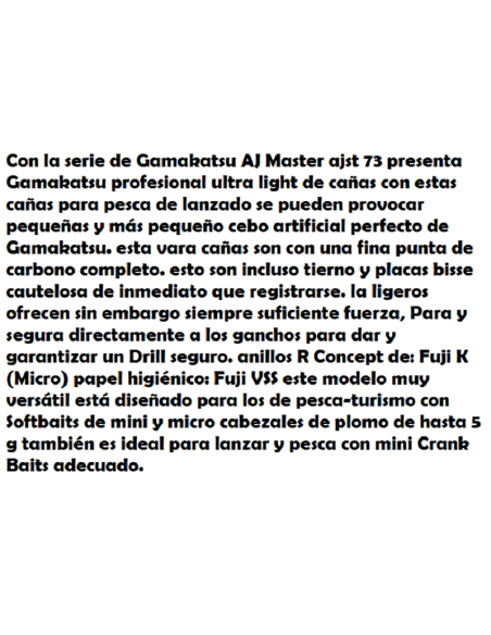 GAMAKATSU CANNA AJ MASTER AJST-73, 2.19M