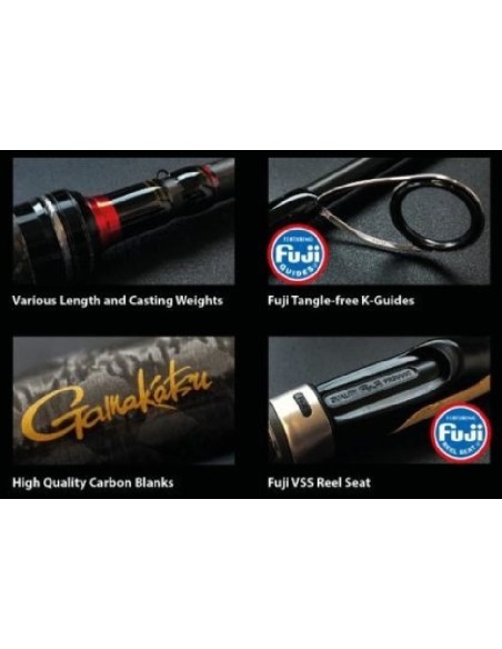 canya Spro gamakatsu akilas 70MH crank & spinnerbait 2.10M 5-30gr.