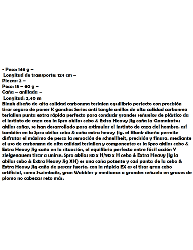 CAÑA GAMAKATSU AKILAS 80XH Swimbait & Extra Heavy Jig New 2.4M.