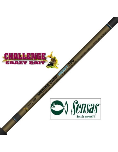 CAÑA INGLESA SENSAS CRAZY BAITS MERIDA CARP HEAVY 390