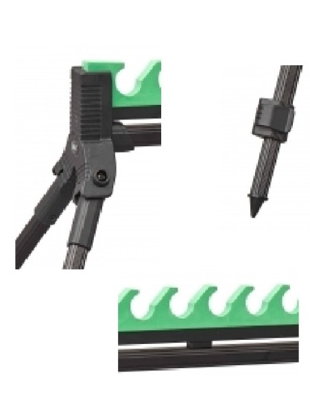 SENSAS SUPORT KITS ANTI - VENT 4 POTES, 10 POSICIONS