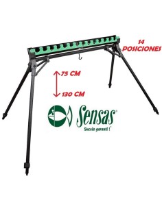 SENSAS Mega Support Cannes Arriere 14 Kits 4 Pieds