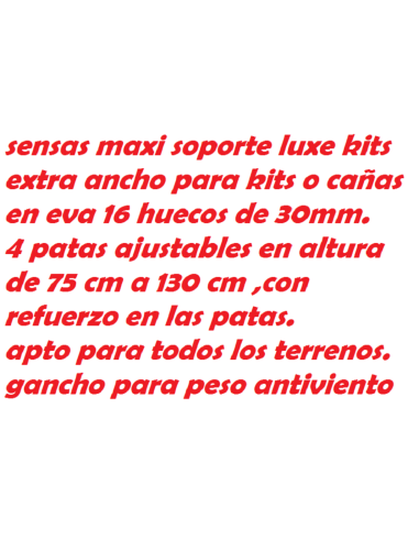 SENSAS MAXI  SUPPORT KITS LUXE 4 LEGS 16 LODGES
