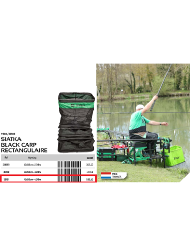 SENSAS REJON RECTANGULAR BLACK CARP