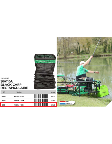 SENSAS REJON BLACK CARP RECTANGULAR