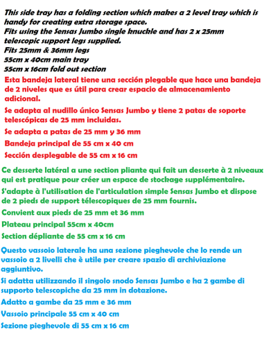 SENSAS BANDEJA DOBLE EVA  CON TOLDO  