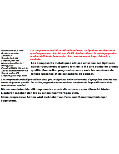 STARBAITS CANNA M3 SPOD 12FT. 3.60M. 5.5 LB.