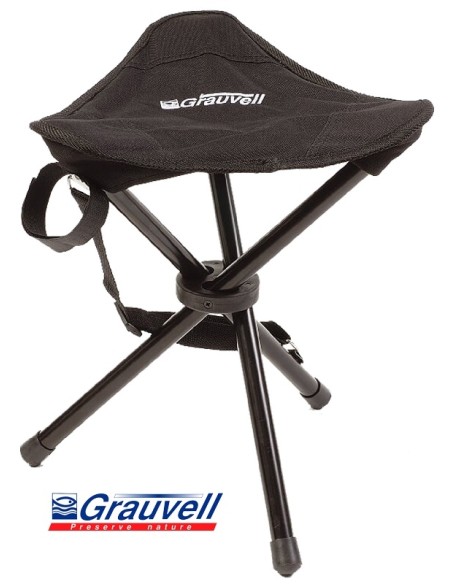 GRAUVELL STUHL - HOCKER, TRIPOD