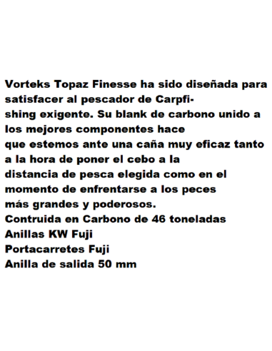 CANNA CARPA VORTEKS TOPAZ FINESSE 