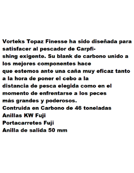 CANNE CARPE VORTEKS TOPAZ FINESSE 