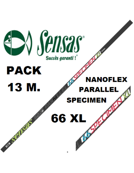 CANNE ROUBAISIENNE PACK UK SENSAS NANOFLEX PARALLEL SPECIMEN XL 66 
