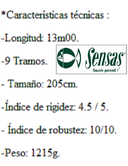 CANNE ROUBAISIENNE PACK UK SENSAS NANOFLEX PARALLEL SPECIMEN XL 66 