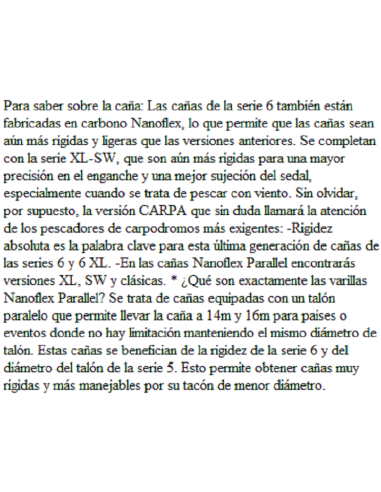 CANNE ROUBAISIENNE PACK UK SENSAS NANOFLEX PARALLEL SPECIMEN XL 66 