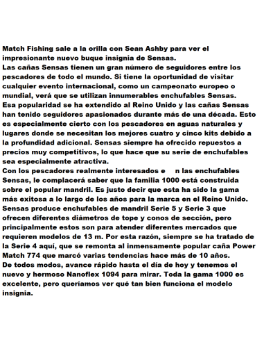 SENSAS CAÑA ENCHUFABLE UK NANOFLEX 1094