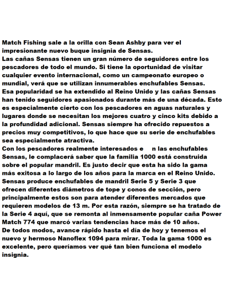 SENSAS CAÑA ENCHUFABLE UK NANOFLEX 1094