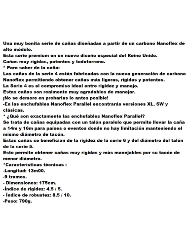 SENSAS CANYA ENCHUFABLE UK NANOFLEX 1074 , 13 M.