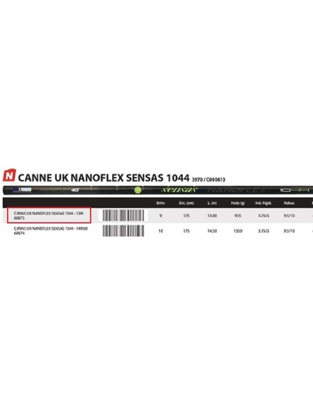 SENSAS CANYA ENCHUFABLE UK NANOFLEX 1044 , 13M.