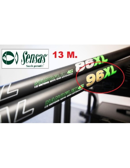 SENSAS CANA ENCHUFABLE NANOFLEX CONICAL 96 XL , 13M.