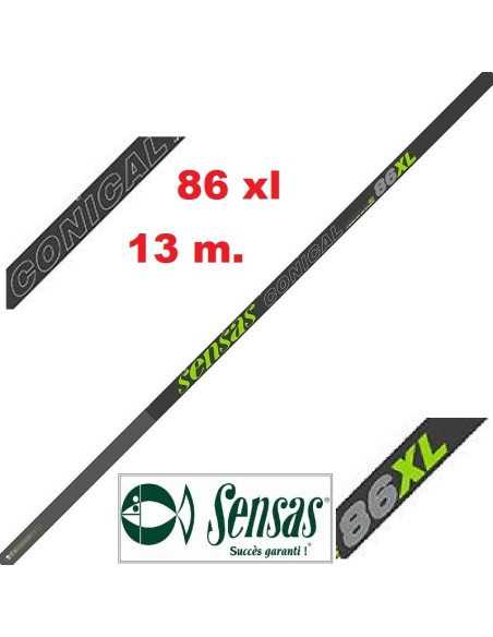 SENSAS POLE ROD NANOFLEX CONICAL 86 XL 13M. 