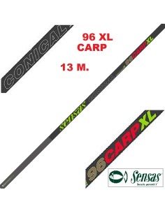 SENSAS CAÑA ENCHUFABLE NANOFLEX CONICAL CARP XL 96 , 13M.