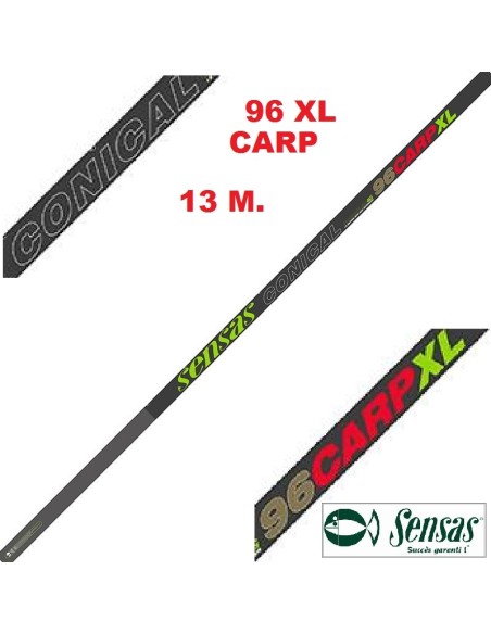 SENSAS CANYA ENCHUFABLE NANOFLEX CONICAL CARP XL 96 , 13M.