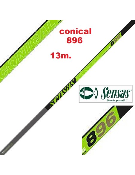 SENSAS POLE ROD NANOFLEX CONICAL 896 , 13M.