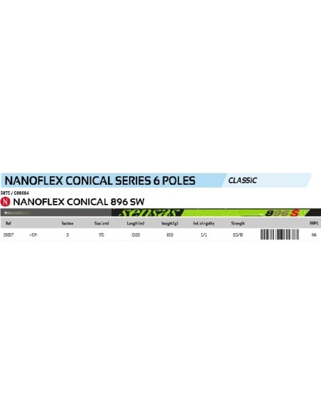 SENSAS CANYA ENCHUFABLE NANOFLEX CONICAL 896 SW , 13M.