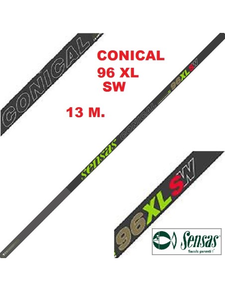 SENSAS CANNE ROUBAISIENNE NANOFLEX CONICAL 96 XL SW , 13M.