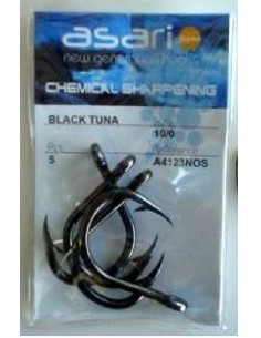 ASARI BLISTER 5 HAMS BLACK TUNA 10/0