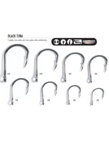 ASARI BLISTER 5 HAMS BLACK TUNA 10/0