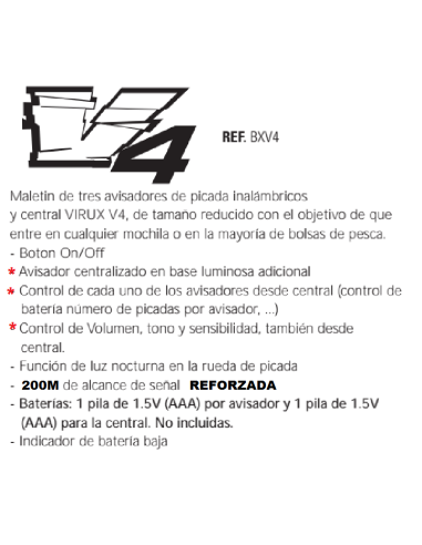 VALIGIA VIRUX 3 SEGNALI + RICEVITORE + LUCE V4                                                   