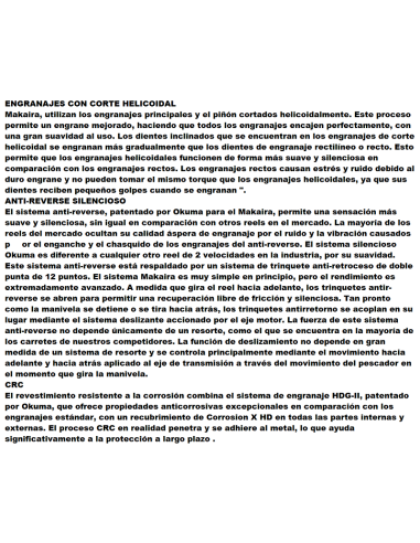 OKUMA MOULINET DE TRAINE MAKAIRA 50 W II