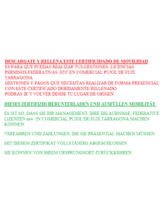 certificato di mobilità auto-responsabile, scaricabile