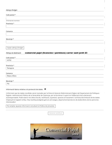 certificat de mobilitat autoresponsable , descarregable