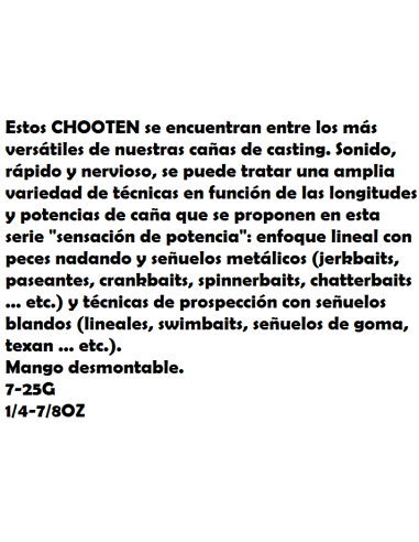 GUNKI CAÑA CASTING IRON-T CHOOTEN C 210 M / MH