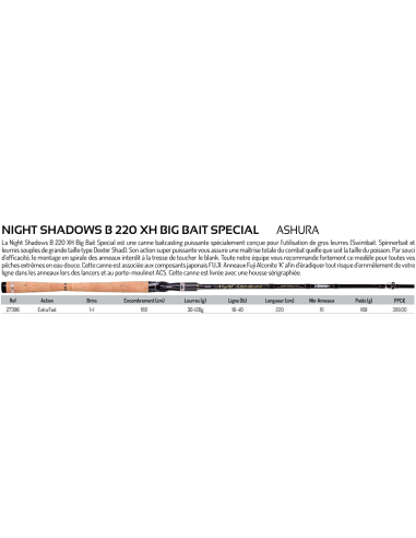 ILLEX CANNA CASTING NIGHT SHADOWS B 220 XH BIG BAIT SPECIAL