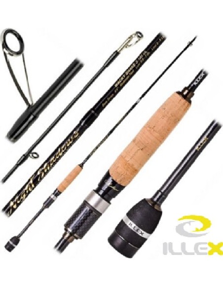ILLEX SPINNING ROD NIGHT SHADOWS S 195 UL WACKY SHAKE