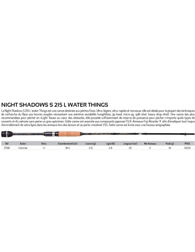 ILLEX SPINNING RUTE NIGHT SHADOWS S 215 L WATER THINGS 