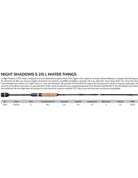 ILLEX SPINNING RUTE NIGHT SHADOWS S 215 L WATER THINGS 