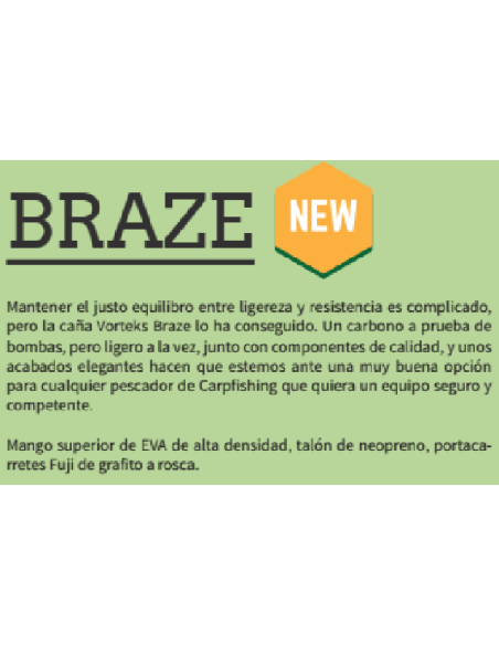 CAÑA CARPA VORTEKS BRAZE 
