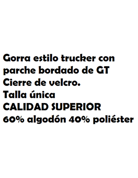 GORRA YUKI CREATIVE GT, CALIDAD SUPERIOR